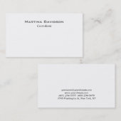 白黒シンプルプレーンクリエイティブ 名刺 (正面/裏面)