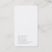 白黒シンプルプレーントレンディーコンサルタント 名刺 (裏面)