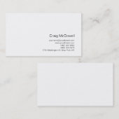 白黒シンプルプロフェッショナル名刺 名刺 (正面/裏面)