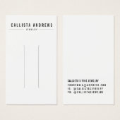 白黒シンプルヘアクリップ表示カード (正面&裏面)