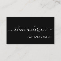 白黒シンプルヘアメイクサロン