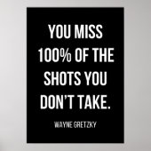 白黒シンプルポスターやる気を起こさせる ポスター (正面)