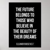 白黒シンプルポスターやる気を起こさせる ポスター (正面)