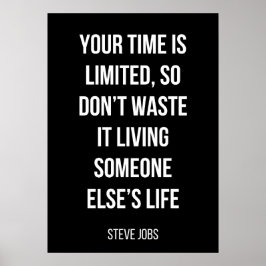 白黒シンプルポスターやる気を起こさせる ポスター