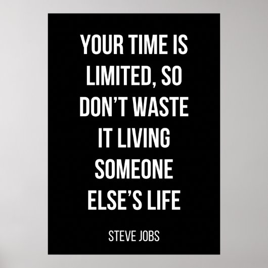 白黒シンプルポスターやる気を起こさせる ポスター (正面)