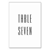 白黒シンプルミニマモダンリス結婚ト テーブルナンバー (裏面)