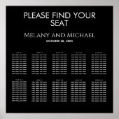 白黒シンプルミニマルトレンディーエレガント ポスター (正面)