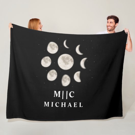 白黒シンプルモダン フリースブランケット (インサイチュ)