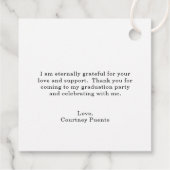 白黒シンプルモルタルボモダンード卒業 フェイバータグ (裏面)