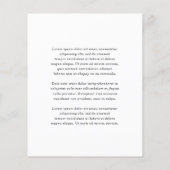 白黒シンプル予算結婚式の日付の保存 (裏面)