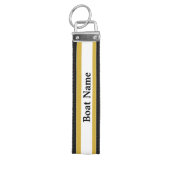 白黒シンプル及び金ゴールド名 リストバンドキーホルダー (鍵トップ)