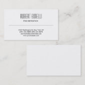 白黒シンプル名刺 名刺 (正面/裏面)