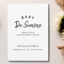 白黒シンプル型形成妊娠