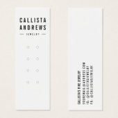 白黒シンプル多連イヤリングディスプレイカード (正面&裏面)