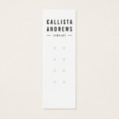 白黒シンプル多連イヤリングディスプレイカード (正面)