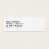 白黒シンプル多連イヤリングディスプレイカード (裏面)