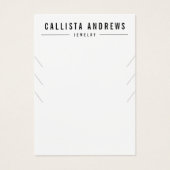 白黒シンプル多重ネックレスディスプレイカード (正面)