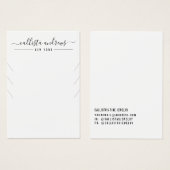 白黒シンプル多重ネックレスディスプレイカード (正面&裏面)