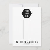 白黒シンプル多重ヘアクリップ表示カード シーズンカード (正面)