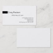 白黒シンプル弁護士名刺 名刺 (正面/裏面)