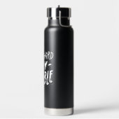 白黒シンプル引用文タイポグラフィ ウォーターボトル (左面)