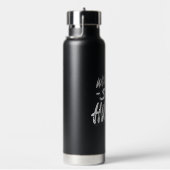 白黒シンプル引用文タイポグラフィ ウォーターボトル (右面)