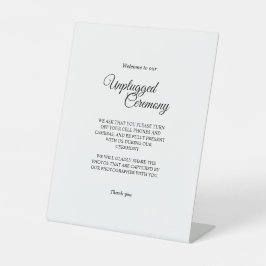 白黒シンプル書道の抜き取り式 台座サイン