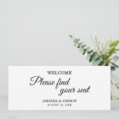 白黒シンプル書道座席表ヘッダー (スタンド正面)