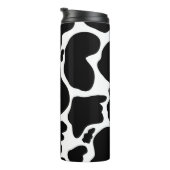 白黒シンプル牛斑動物 タンブラー (回転右)