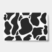 白黒シンプル牛斑動物 バッジ (裏面)