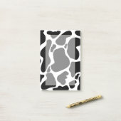白黒シンプル牛斑動物 ポストイット (デスク上)