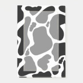 白黒シンプル牛斑動物 ポストイット (正面)