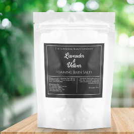 白黒シンプル防水製品ラベル スパークリングワインラベル