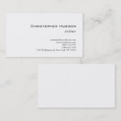 白黒シンプルPlain Architect名刺 名刺 (正面/裏面)