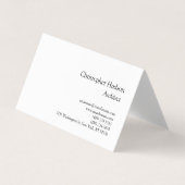 白黒シンプルPlain Architect名刺 名刺 (正面)