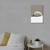 白黒シーシェルキャンバス キャンバスプリント