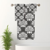 白黒シーシェル バスタオルセット