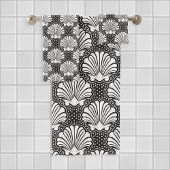 白黒シーシェル バスタオルセット