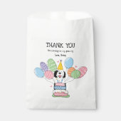 白黒シーパドールバースデーパーティー フェイバーバッグ (正面)