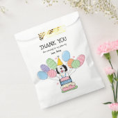 白黒シーパドールバースデーパーティー フェイバーバッグ (封をした状態)