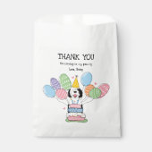 白黒シーパドールバースデーパーティー フェイバーバッグ (正面)