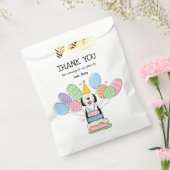 白黒シーパドールバースデーパーティー フェイバーバッグ (封をした状態)