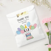 白黒シーパドールバースデーパーティー フェイバーバッグ (封をした状態)