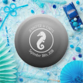 白黒シーホース紙プレート ペーパープレート (パーティー)