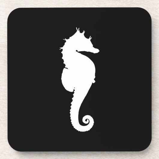 白黒シーホース コースター (正面)