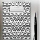 白黒シームレスパターンカスタムノートブック ノートブック
