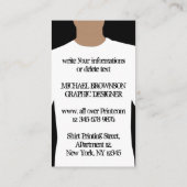 白黒シ気にャツの洗い方 名刺 (裏面)