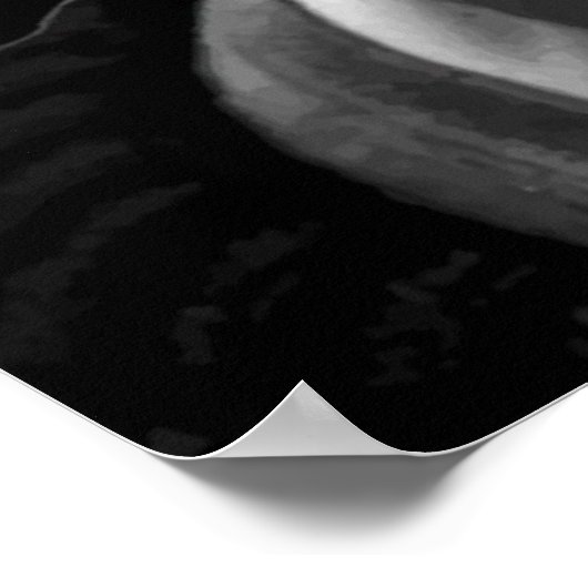 白黒ジェイクジレンハール引用文 ポスター (角)