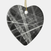 白黒ジェットトレイル セラミックオーナメント (右)