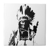 白黒ジェロニモ タイル (正面)